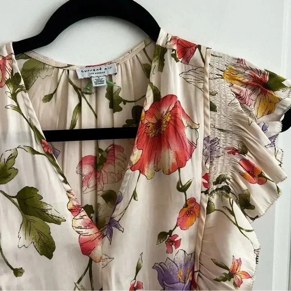 595 Current Air Los Angeles Floral Sleeveless Dress Size small - Picture 3 of 7